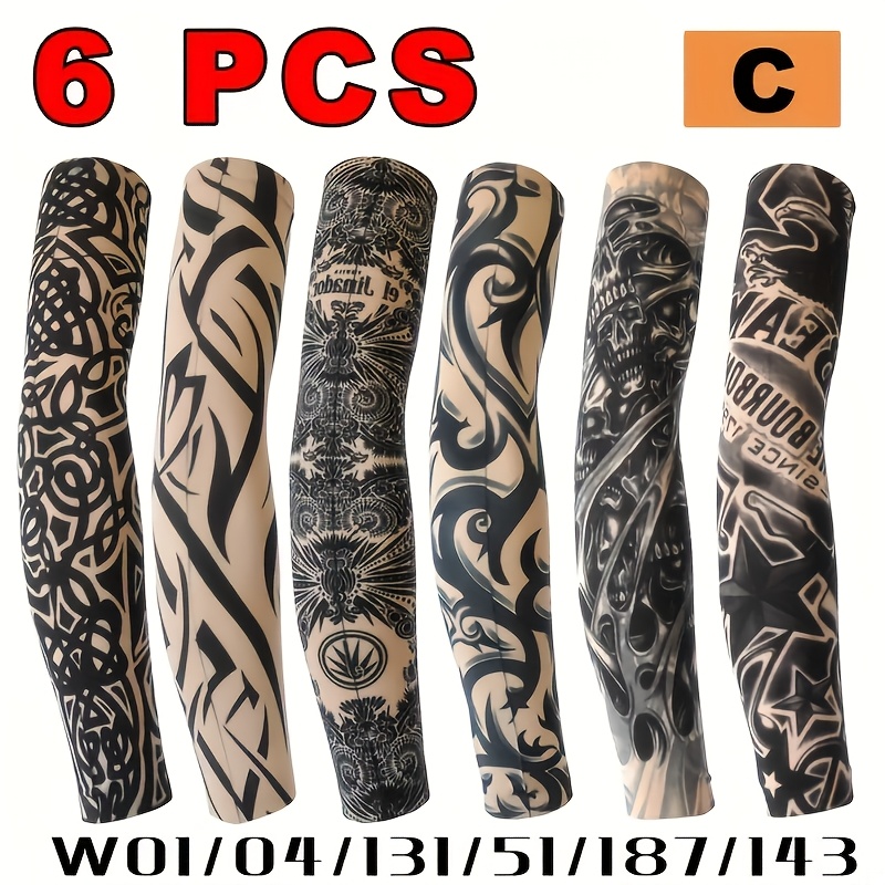 Outdoor Furniture Decor - 6pcs neutral combination flower arm tattoo