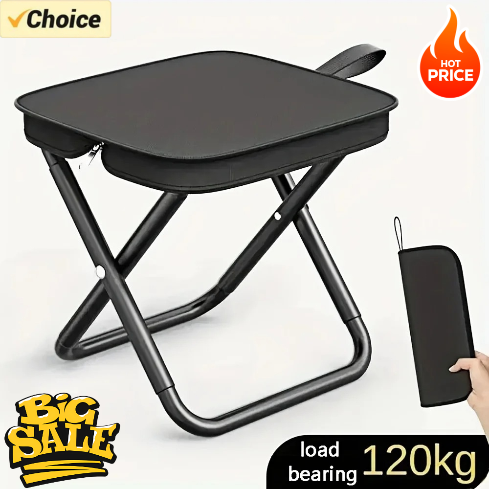 Outdoor Furniture Rocking Chair - Portable Folding Stool Lightweight Camping Chair
