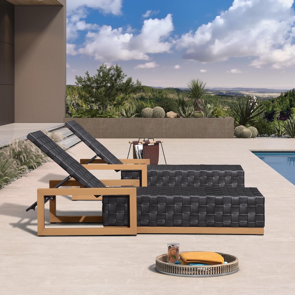 Outdoor Furniture Lounge Set - Outdoor Chaise Lounge Set of 2,