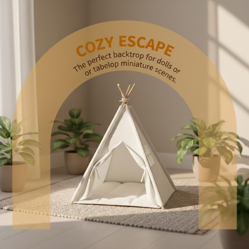 Outdoor Furniture Decor - [JN] 1:12 Scale Camping Tent Model