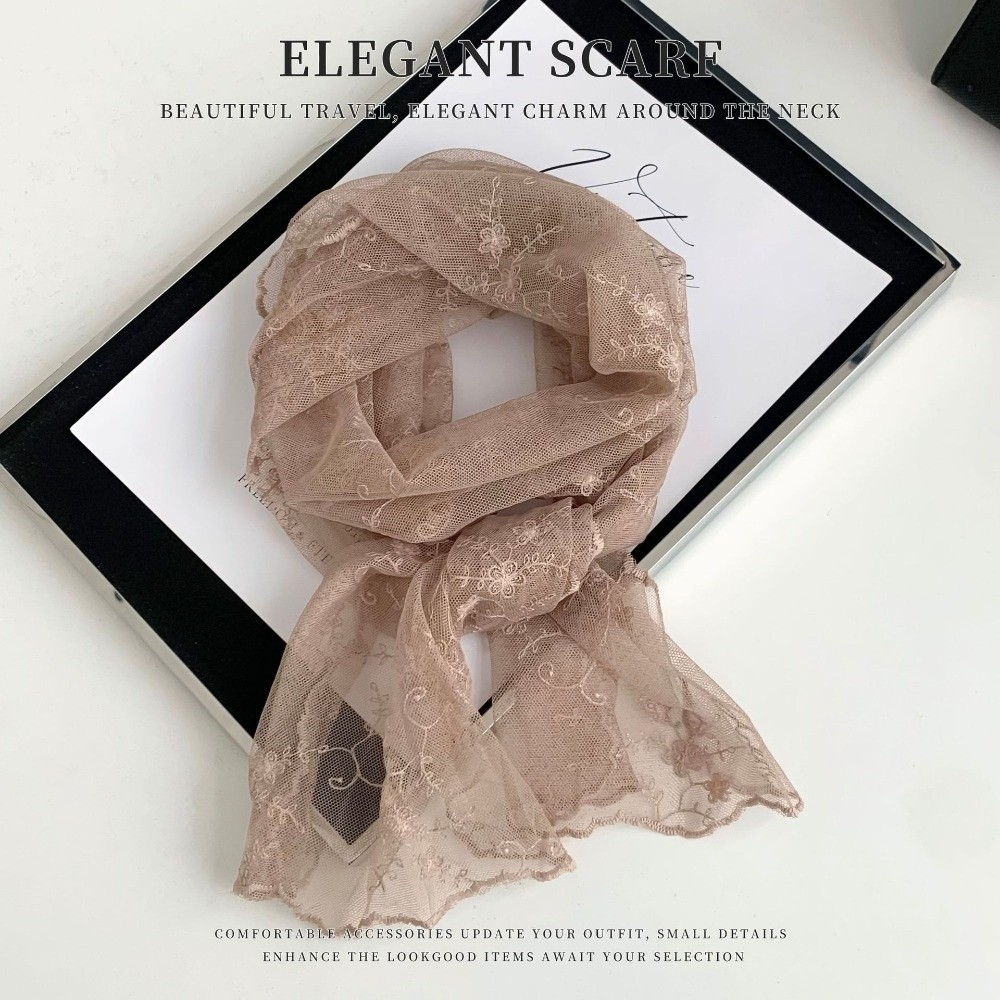Fashion Long Lace Scarf Breath - Outdoor Furniture Decor ulasan dan harga