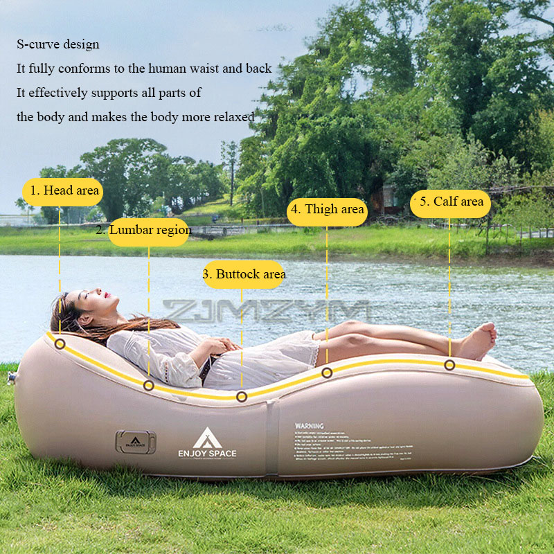 Automatic Inflatable Lazy Sofa - Outdoor Furniture Lounge Set ulasan dan harga
