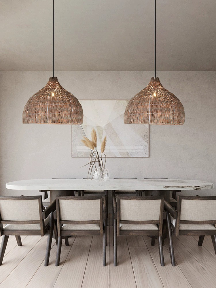 Simple Creative Rattan pendant - Outdoor Furniture Sale ulasan dan harga