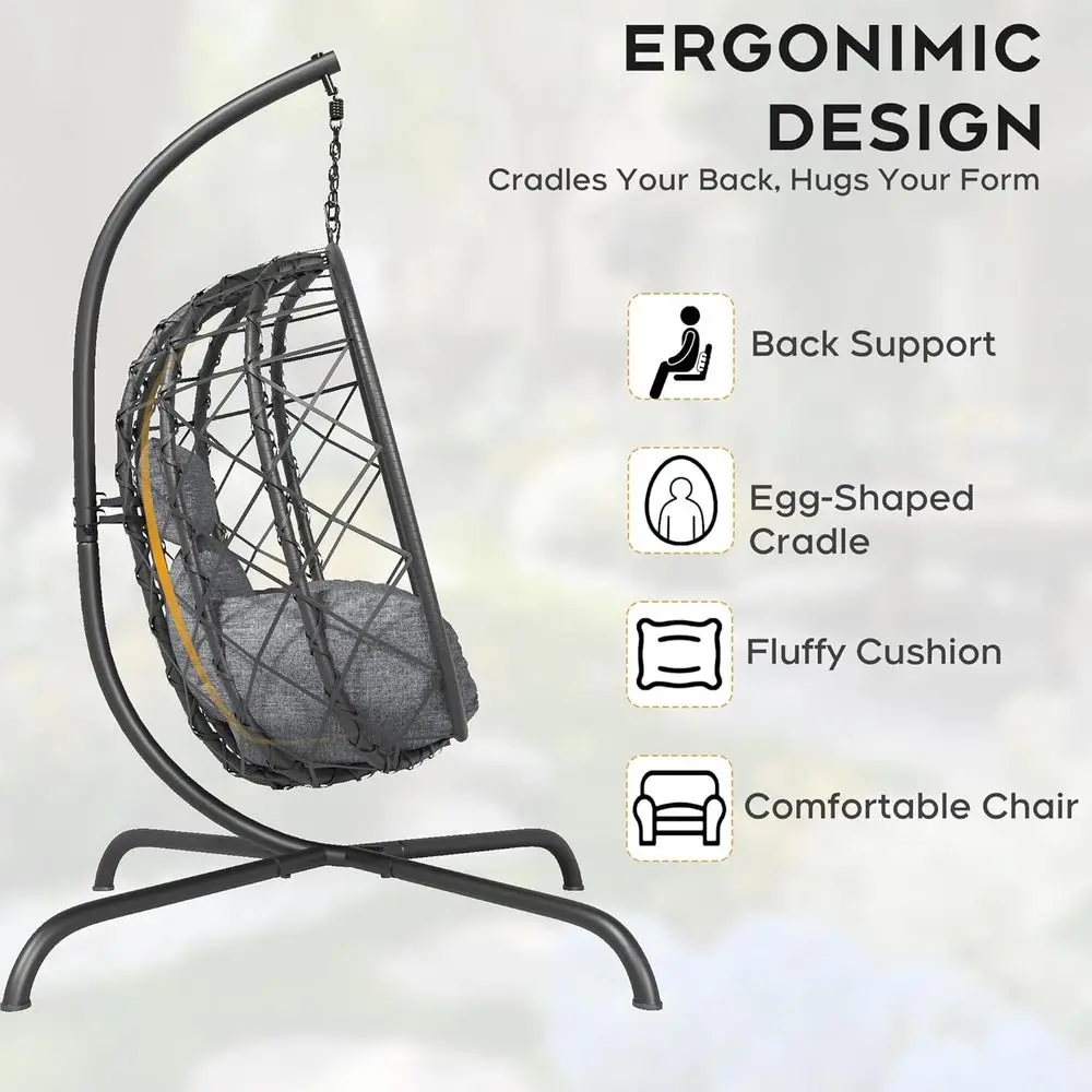 Wicker Hanging Egg Chair with  - Hanging Egg Chair ulasan dan harga