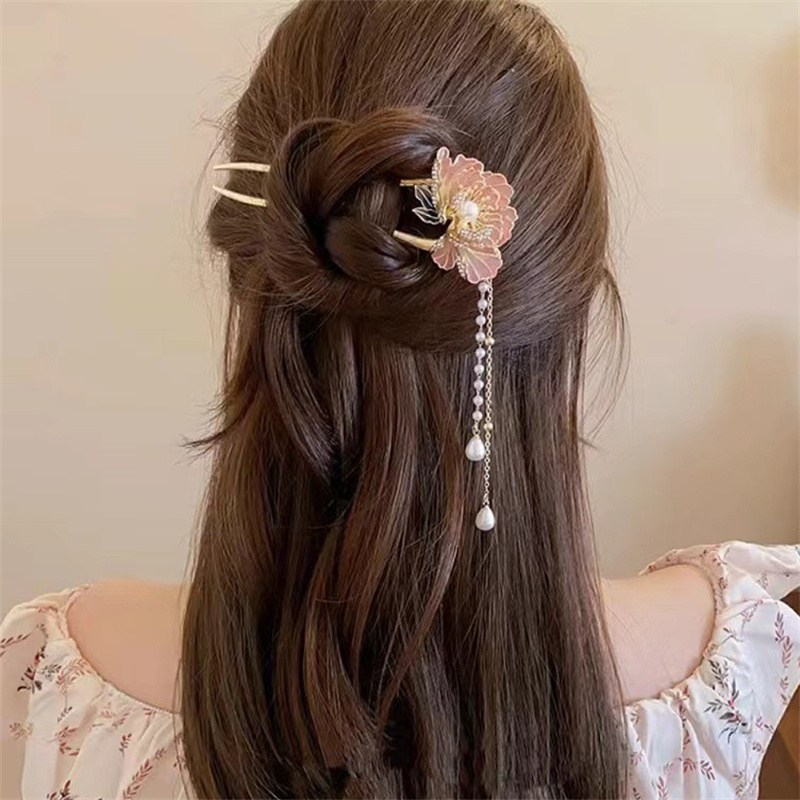 Tassel Hanfu Hair Chopsticks H - Outdoor Furniture Decor ulasan dan harga
