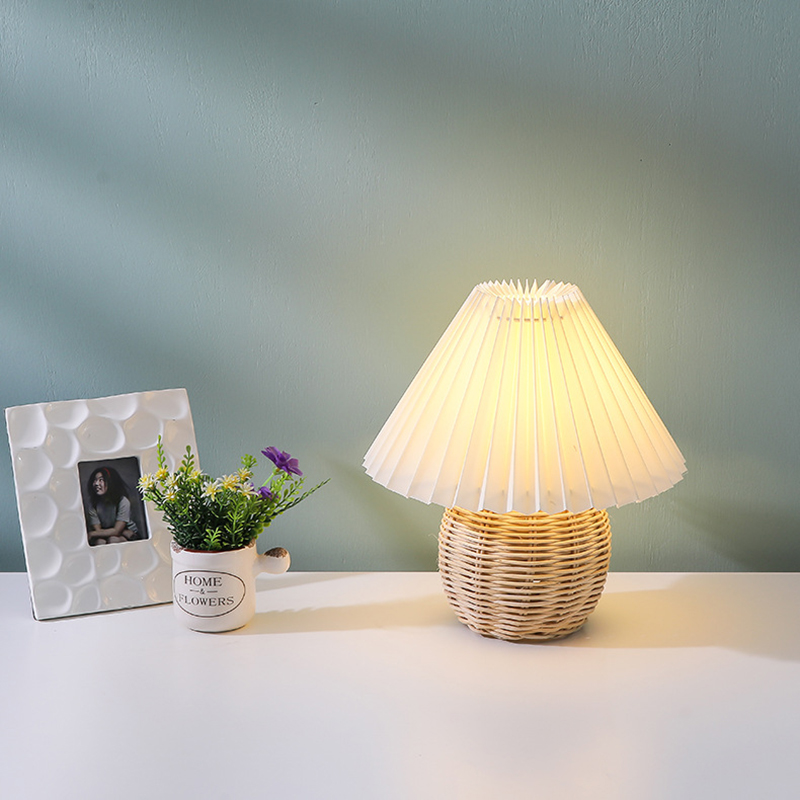SCKDAY LED Pleated Table Lamp  - Outdoor Furniture Sale ulasan dan harga