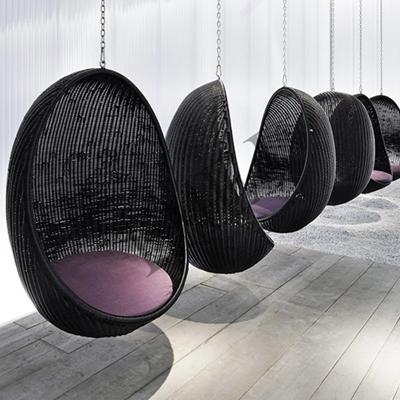 Outdoor leisure Hanging swing  - Hanging Egg Chair ulasan dan harga