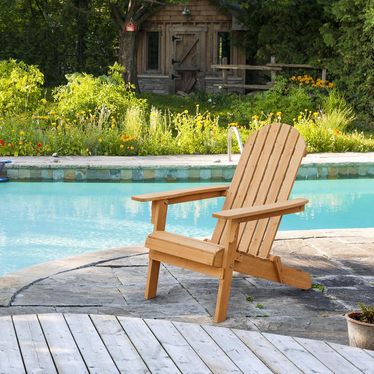 Folding Adirondack Chair Set o - Outdoor Furniture Lounge Set ulasan dan harga