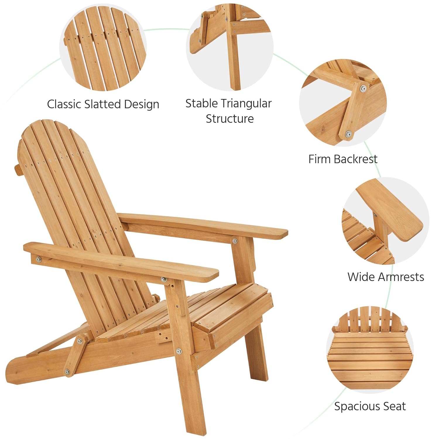 Folding Adirondack Chair Set o - Outdoor Furniture Lounge Set ulasan dan harga