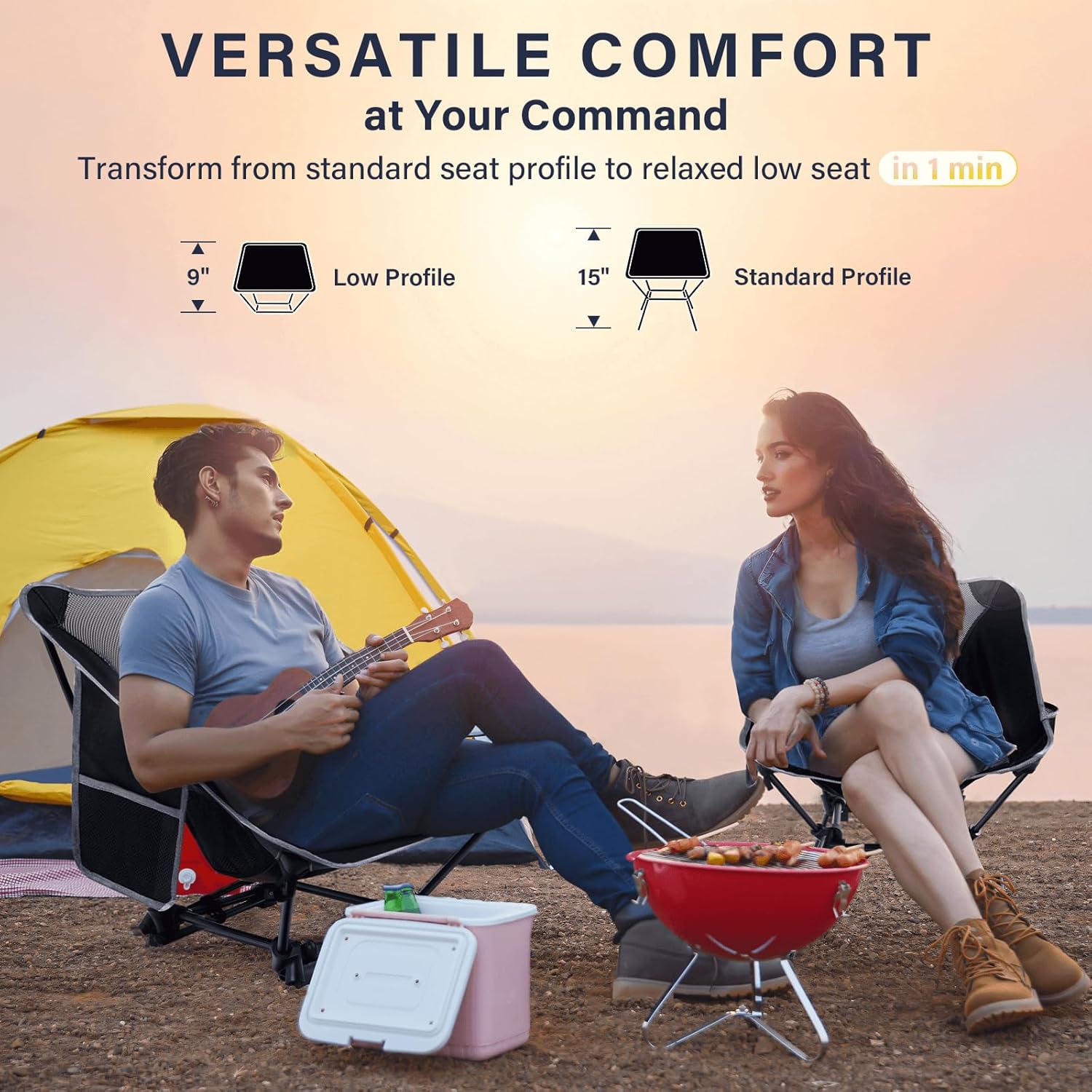 Lightweight Camping Chair,Camp - Outdoor Furniture Recliner Set ulasan dan harga