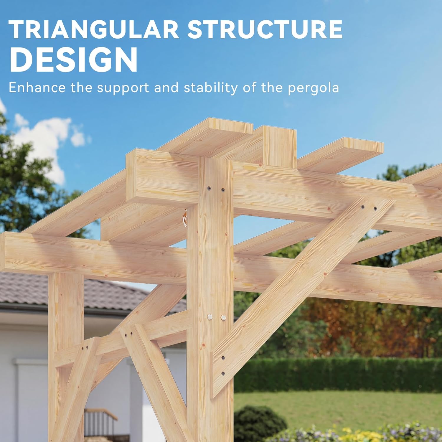 Cedar Wood Pergola Swing Bench - Hanging Egg Chair ulasan dan harga