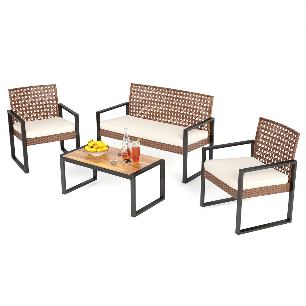 Patio Wicker Furniture Set for - Outdoor Furniture Loveseat ulasan dan harga