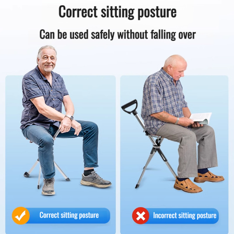 Foldable Walking Stick Chair A - Outdoor Furniture Rocking Chair ulasan dan harga