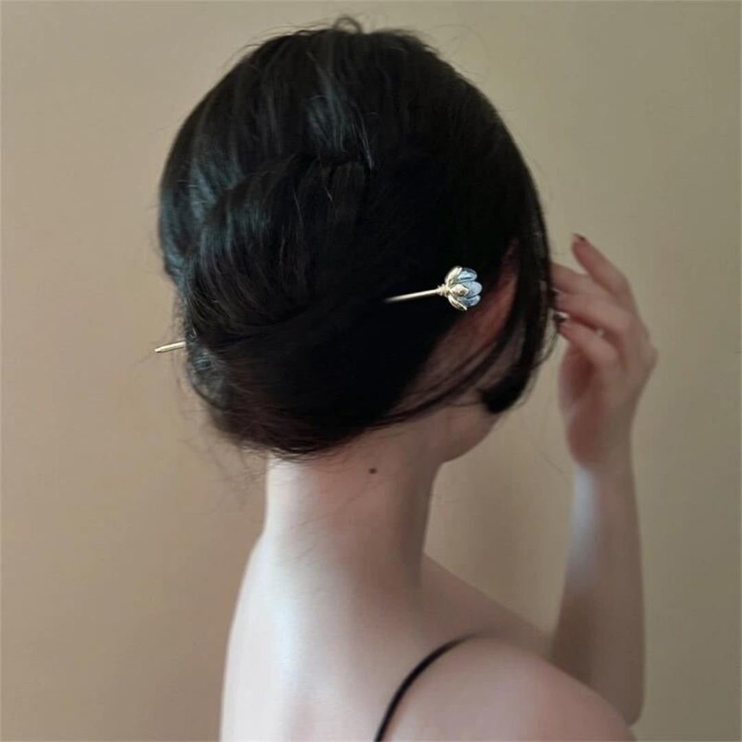 Blue Flower Hairpin, Daily Hai - Outdoor Furniture Decor ulasan dan harga