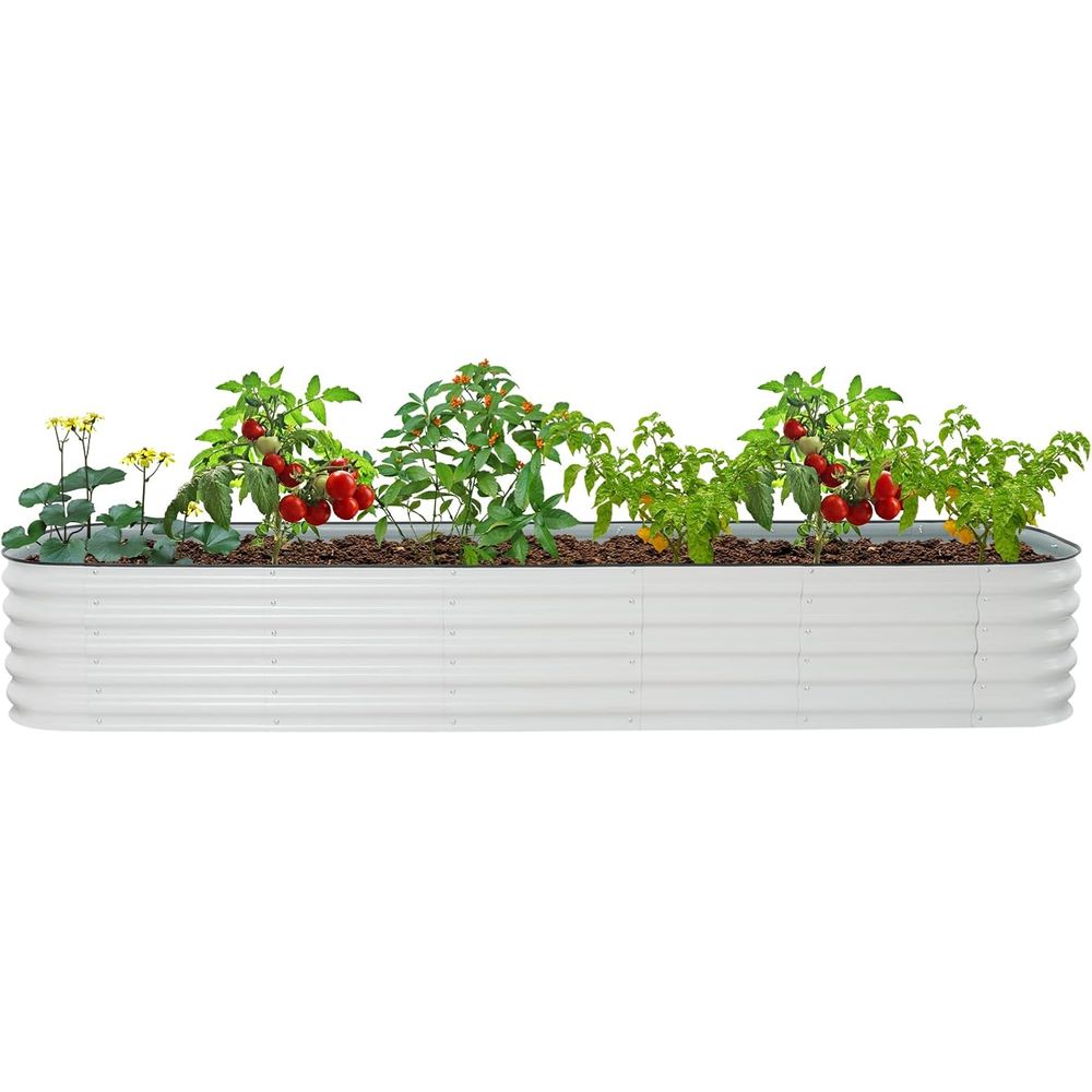 Large Galvanized Outdoor Raise - Planter Raised Metal ulasan dan harga