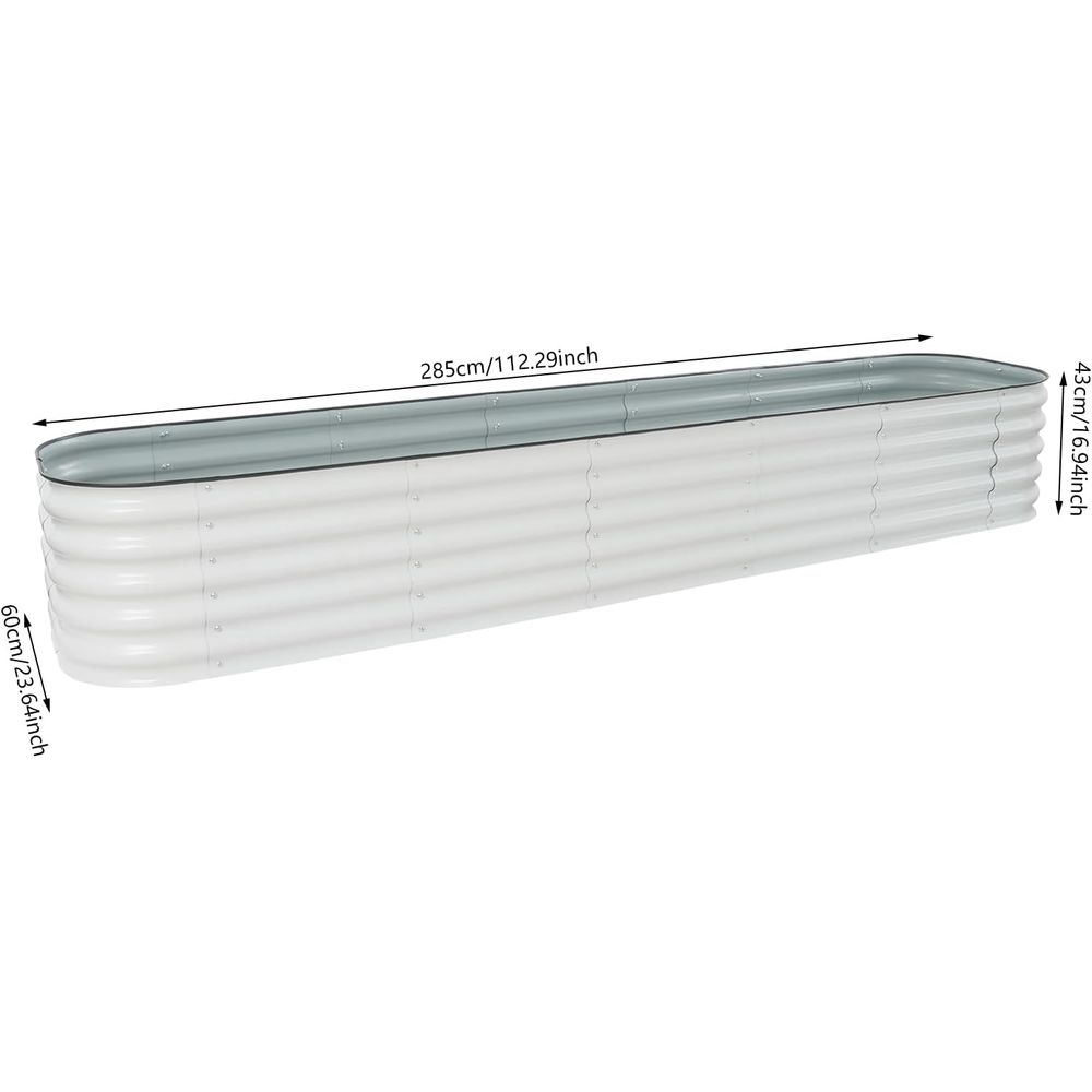 Large Galvanized Outdoor Raise - Planter Raised Metal ulasan dan harga