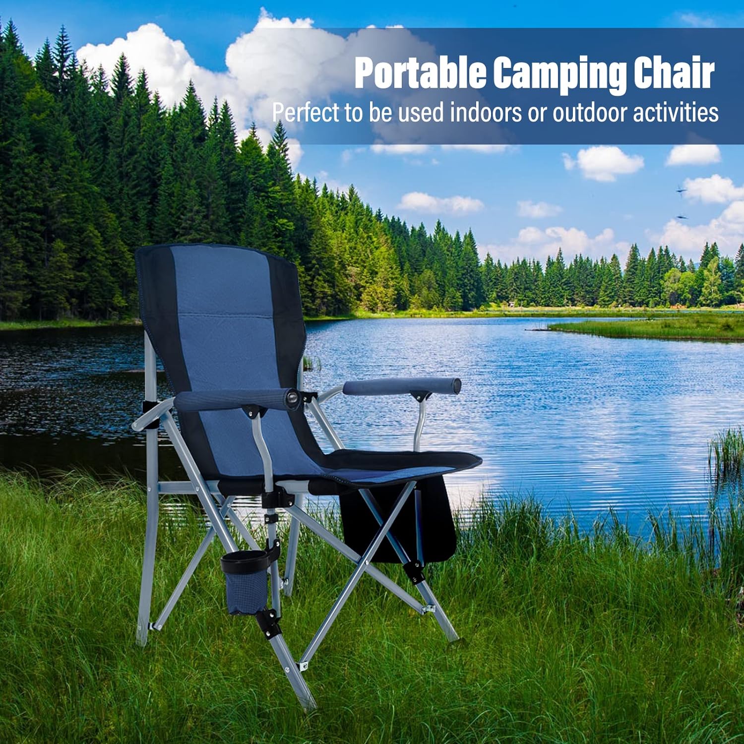 Outdoor Camping Folding Portab - Outdoor Furniture Recliner Set ulasan dan harga
