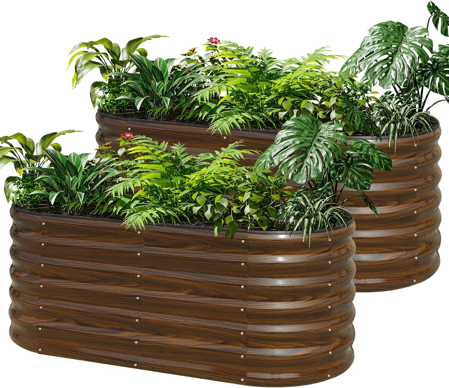 Galvanized Steel Raised Garden - Planter Raised Metal ulasan dan harga