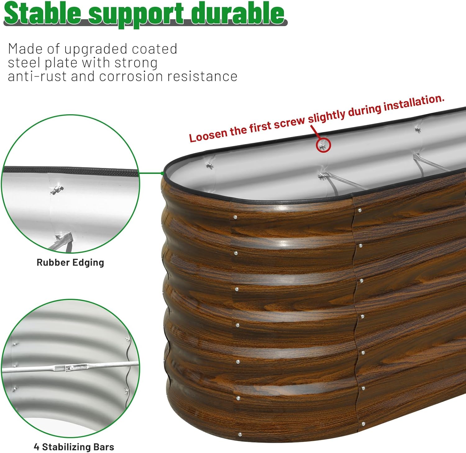 Galvanized Steel Raised Garden - Planter Raised Metal ulasan dan harga