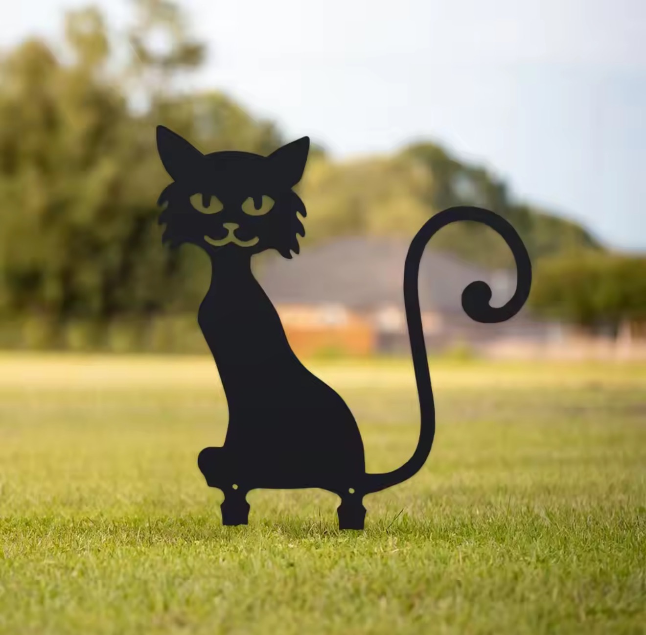 Charming Black Furry Kitten Me - Outdoor Furniture Decor ulasan dan harga