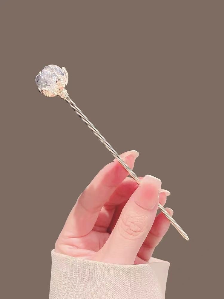 Crystal Lotus Hairpin for Wome - Outdoor Furniture Decor ulasan dan harga