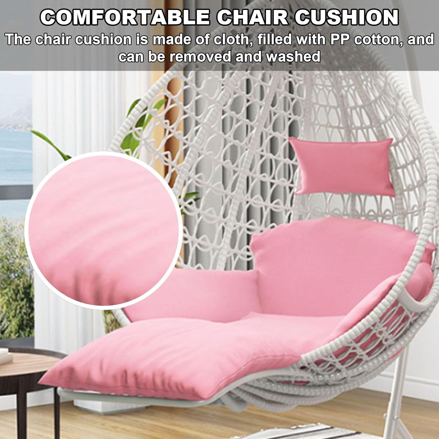 PE Rattan Hanging Egg Chair wi - Hanging Egg Chair ulasan dan harga