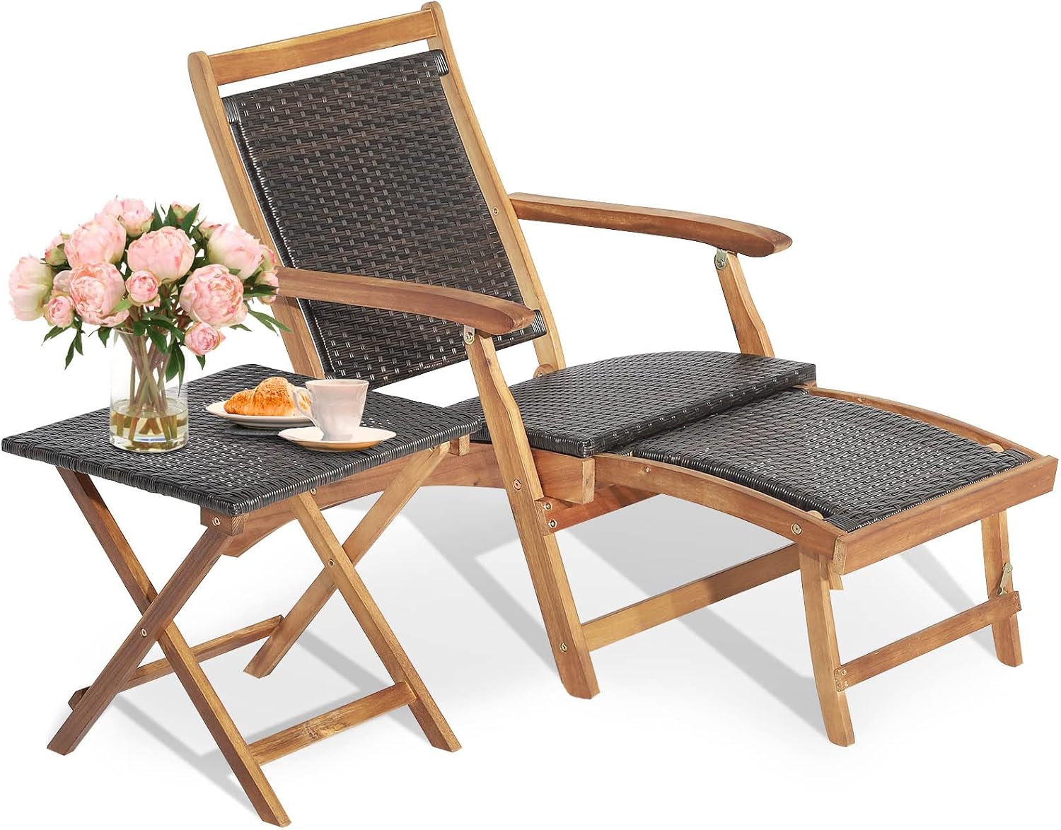 Foldable Outdoor Patio Lounge  - Outdoor Furniture Recliner Set ulasan dan harga