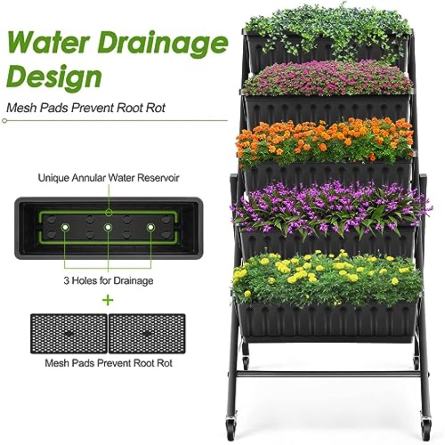 2 Pack Vertical Raised Garden  - Planter Raised Metal ulasan dan harga