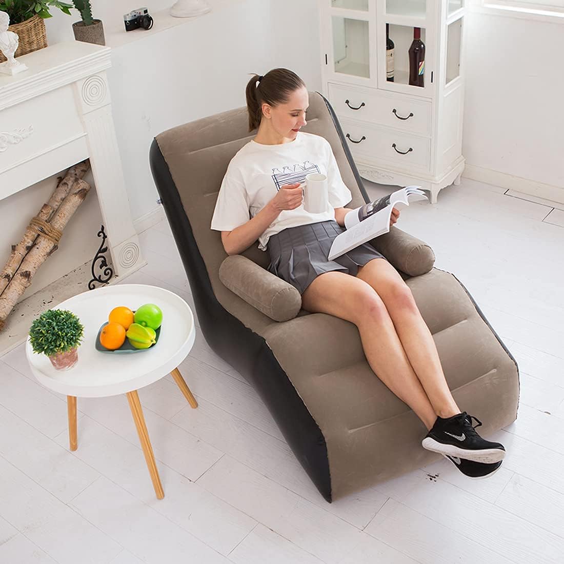 Folding Lazy Sofa,Inflatable L - Outdoor Furniture Lounge Set ulasan dan harga