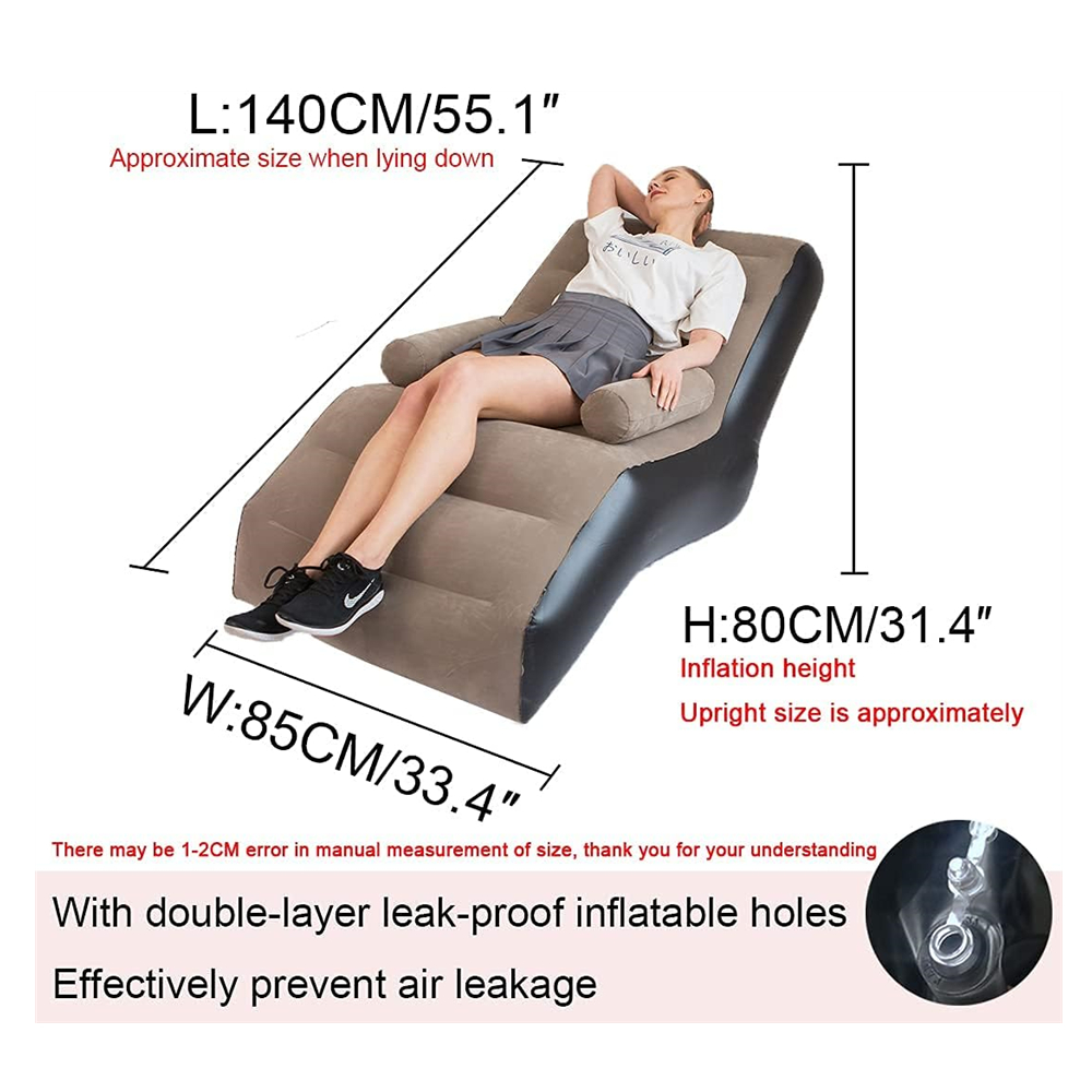 Folding Lazy Sofa,Inflatable L - Outdoor Furniture Lounge Set ulasan dan harga