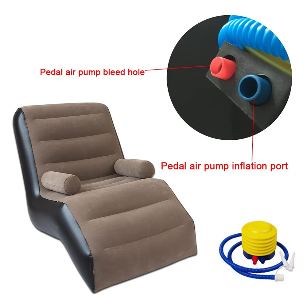 Folding Lazy Sofa,Inflatable L - Outdoor Furniture Lounge Set ulasan dan harga