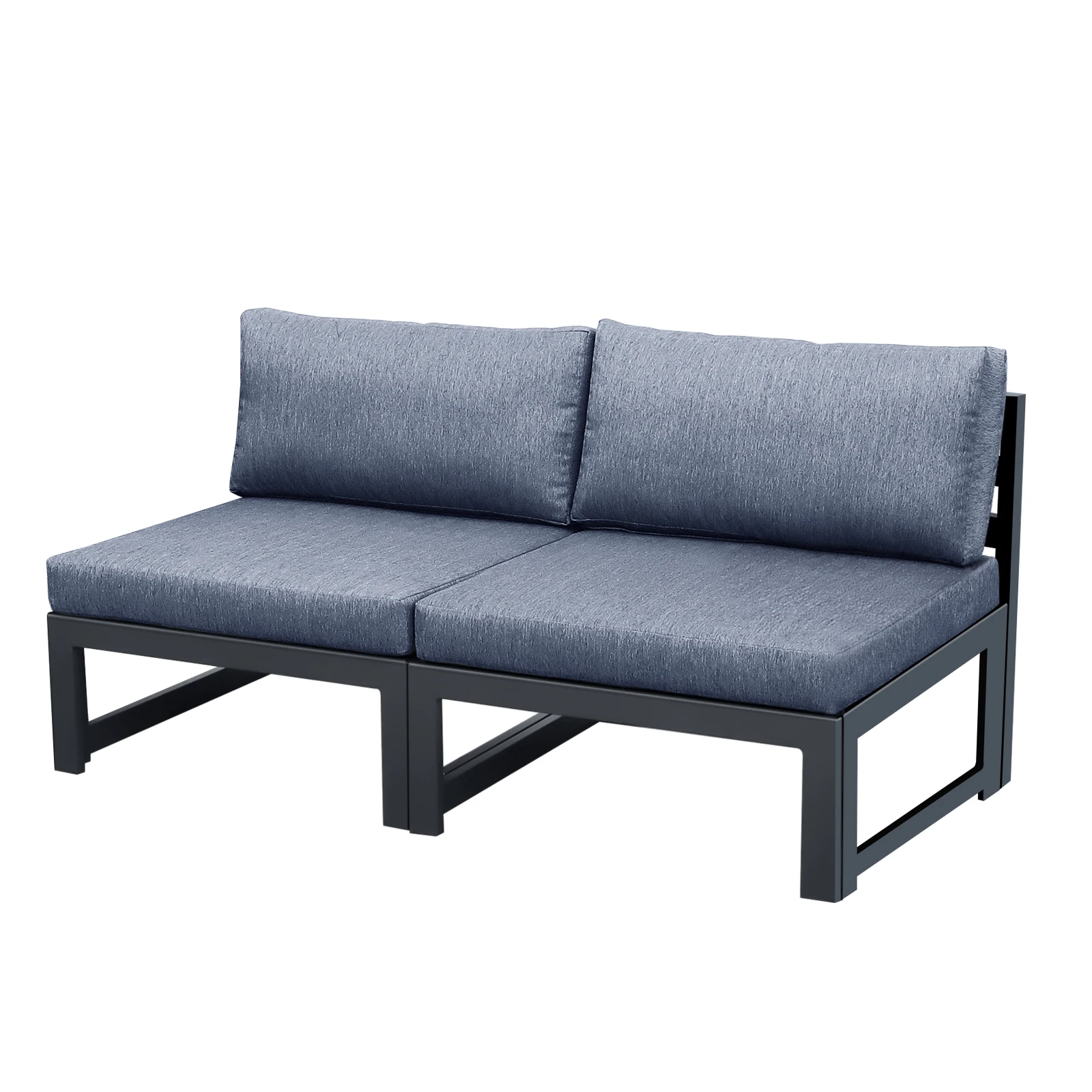 Patio Sectional love seat arml - Outdoor Furniture Loveseat ulasan dan harga